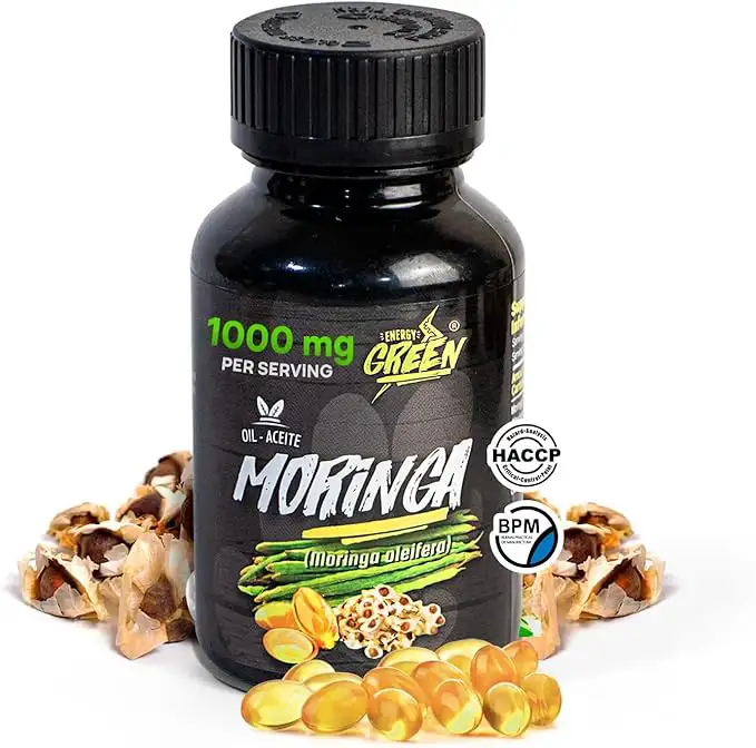 Moringa Leaf Liquid Extract Softgels | Highly Concentrated 1000 mg/Serving | 100 Softgel Capsules | Immune & Energy
