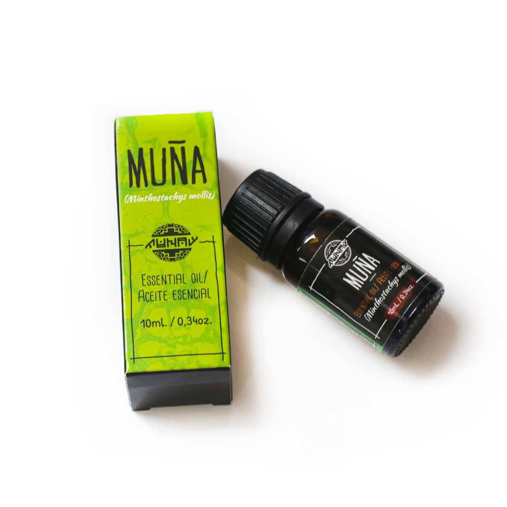 Muña Andean Peppermint Essential Oil | Steam-Distilled Peruvian Aromatic | 10 ml (1/3 fl oz) | 100% Pure