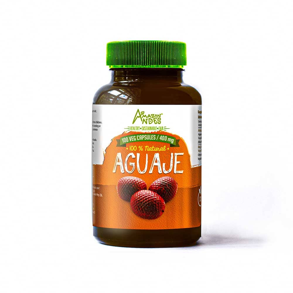 Aguaje Capsules (Mauritia flexuosa) | Female Hormonal Balance | 100 Pills (400 mg) | Vegan & Halal Certified